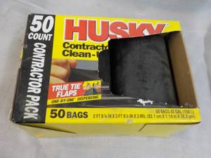 50 ct Husky 42 Gallon Contractor Bags