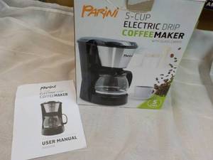 Parini 5 Cup Electric Drip Coffee Maker - just used once to test - works great