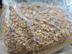 12 12 lb. Bag Honey Roasted Cashews Halves and Pcs