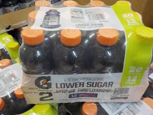 12 pack Gatorade Lower Sugar Grape Flavored
