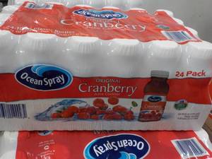 24 pack Ocean Spray Cranberry Juice- 10 oz bottles