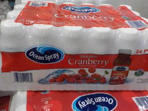 24 pack Ocean Spray Cranberry Juice- 10 oz bottles