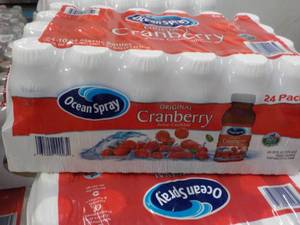 24 pack Ocean Spray Cranberry Juice- 10 oz bottles