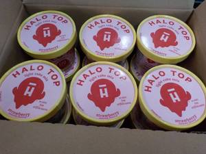 12 Halo Top Individual Strawberry Cake Mix- just add water and microwave