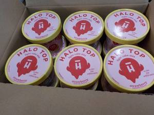 12 Halo Top Individual Strawberry Cake Mix- just add water and microwave