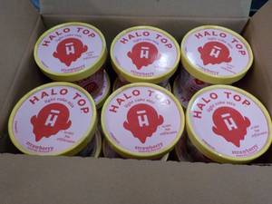 12 Halo Top Individual Strawberry Cake Mix- just add water and microwave