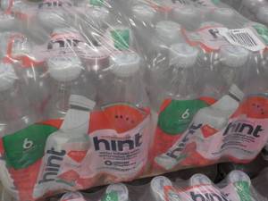 24 pack 16 oz Bottles Hint Water Infused with Watermelon Essence