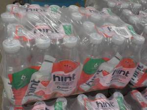 24 pack 16 oz Bottles Hint Water Infused with Watermelon Essence