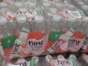 24 pack 16 oz Bottles Hint Water Infused with Watermelon Essence