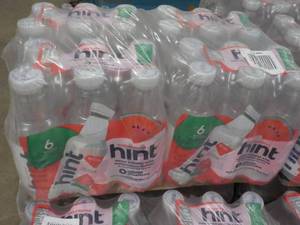 24 pack 16 oz Bottles Hint Water Infused with Watermelon Essence