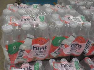 24 pack 16 oz Bottles Hint Water Infused with Watermelon Essence