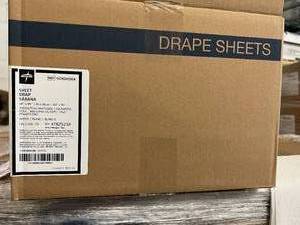 lot 116 image: MSRP $500  10 Cases (25 each per case)Medline Disposable Flat Bed Sheet White&nbsp60 x 96 - Many Uses For These Large White Tissue One Side &amp Poly Material On The Other