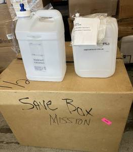 lot 3 image: MSRP $1000  Lot of 9 Each NEW Bicarbonate Concentrate Empty Containers and Acetic Acid 5% White Distilled Vinegar Empty Containers