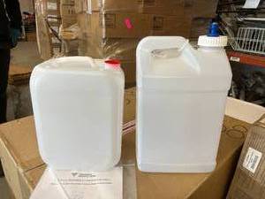 lot 4 image: MSRP $550  Lot Of 9 NEW Large Red Cap Containers &amp Lot Of 2 NEW Blue Cap Large Containers