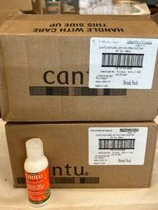lot 11 image: MSRP $200  2 Cases (24 each per case) NEW Cantu Shea Butter 07669-24 3 fl. oz. Size Natural Sulfate-Free SF Hydrating Cream Conditioners -&nbspHelps hair retain natural oils for fewer split ends- Great for waves, curls, and coils