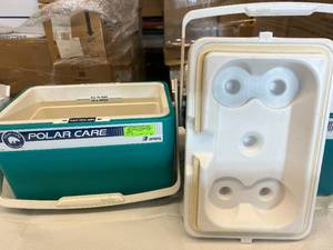 lot 12 image: Lot of 2 Breg Polar Care Ice Box Coolers&nbsp - To Be Used As Small Coolers OR Lunch Boxes