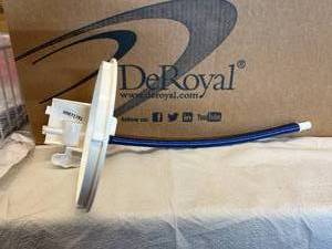 lot 24 image: MSRP $1200  2 Cases (25 each per case) NEW DeRoyal 71-5008 Plastic Ring Brackets with Valve - Expiration 833 Plus NEW GCX Wire Utility Basket