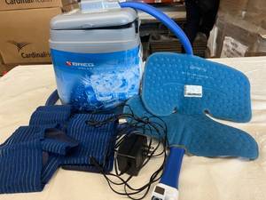 lot 34 image: MSRP $400 Breg Polar Care Kodiak Cold Therapy System With Knee Wrap - GREAT WORKING CONDITION