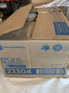 lot 45 image: 1 Case (16 packs, 250 each) NEW Georgia Pacific GP Pro 23304 9.2 x 9.4 Pacific Blue Basic Multifold Recycled Paper Towels