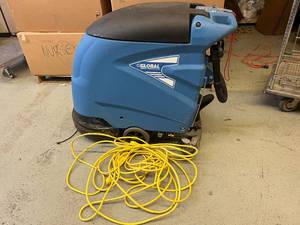 lot 58 image: WOWOW MSRP $2600 Global Industrial Electric Walk-Behind Auto Floor Scrubber, 20 Cleaning Path Model 261990 - Tested As Working &amp Works Great Could Use A New Filter &amp Minor Cleanup See Youtube For How This Machine Works