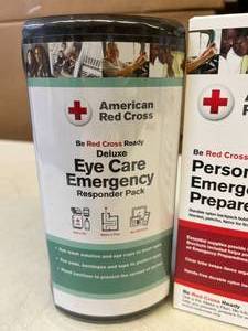 lot 61 image: NEW American Red Cross Deluxe Eye Care Emergency Responder Pack and Personal Safety Emergency Pack