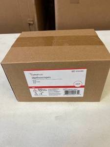 lot 62 image: 1 Case (10 each) NEW Cardinal Health SES03ABU Single Head Nurse Stethoscopes - Blue