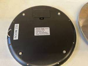 lot 66 image: Lot of 3 C311 Stainless Steel Digital Electronic Kitchen Weighing Scale - 5kg Weight Capacity - Blue Backlight - In Great Working Condition