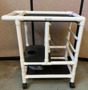 lot 80 image: MSRP $400 MJM Healthcare Grade PVC Crash Cart - In Good Condition This Is For The Cart Only...1st Pic Is A Stock Photo