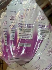 lot 105 image: Lot of NEW Ani 1-Dose Packets Polyethylene Glycol 3350 Powder for Solution Oxmotic Laxative