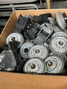lot 115 image: 3 Boxes Filled With Used Colson Hi-Performance Caster Wheels 6 x 2 - In Good Condition