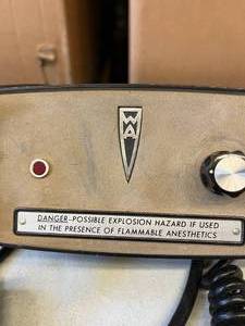 lot 124 image: Retro Cool Vintage Welch Allyn 74700 120V 60Hz .12 AMP Ophthalmoscope Otoscope Transformer - In Great Condition