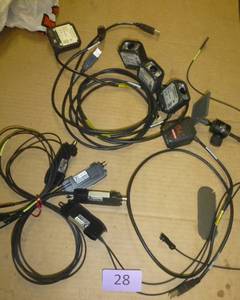 lot 28 image: Group of Microscan MS-4 bar code scanners and Keyence FS-N11CP sensors