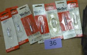 lot 36 image: New Weller soldering tips