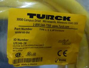 lot 46 image: New Turck cable WKM 66-6M 6 pin
