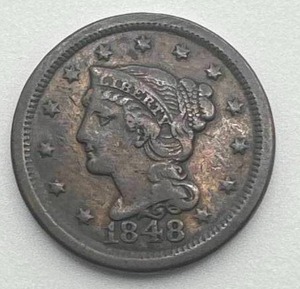 1848 Large Cent Penny