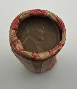 Unsearched Roll of Wheat Pennies