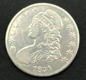 1834 Capped Bust Silver Half Dollar