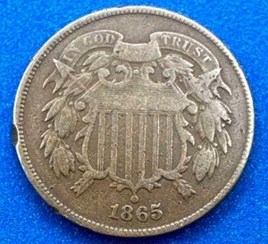 1865 2 Cent Piece (civil war coin)