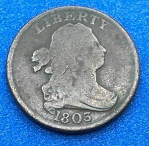 1803 Draped Bust Half Cent