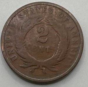 1865 Two Cent Piece
