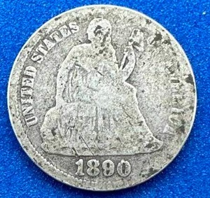 1890 Liberty Seated Dime