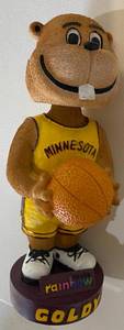 lot 77 image: University of Minnesota Goldy Basketball Bobblehead