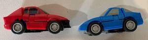 lot 42 image: Throttlebot Freeway and Chase Transformers 1st Generations Vintage Car Figurines
