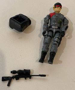 lot 59 image: GI Joe Low-Light with backpack and weapon 1986 Vintage Toy
