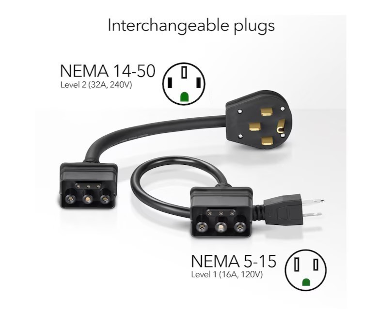 lot 309 image: Lectron Level 1  Level 2 Portable Tesla Charger Level 1 and Level 2 32 Amps EV Electric Vehicle Charging Station with 21-ft Cable