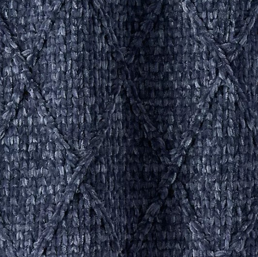 lot 344 image: NEW Members Mark Chenille Faux Fur Throw, 60 x 70 - Washed Indigo