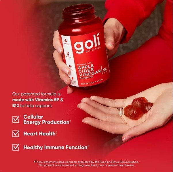lot 352 image: NEW Goli Apple Cider Vinegar Gummies (120 ct.)