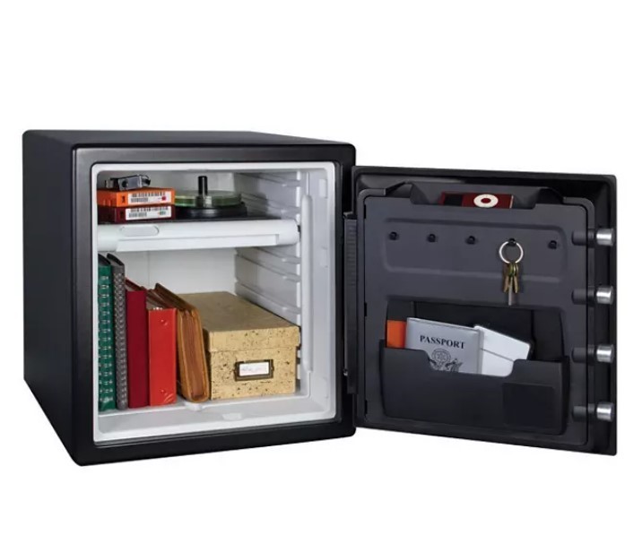 lot 94 image: NEW SentrySafe SFW123FTC Fire-Resistant and Water-Resistant Safe with Digital Lock, 1.23 Cu. ft.