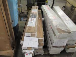 lot 118 image: 9 Boxes (roughly 160 sq ft) of Mohawk Home Millport Hickory 12MM Thick x 6.14in x 47.25in Laminate Wood Plank Flooring (18.14 sq ftctn)