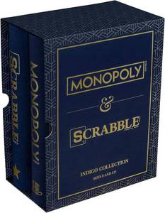 lot 182 image: NEW Indigo Collection 2-Pack Board Games Monopoly & Scrabble